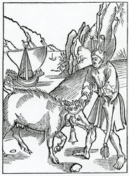 Von abscheulichen Narren in schmutzigen Worten der Rüpelhaftigkeit, Illustration aus Alexander Barclays englischer Übersetzung von 